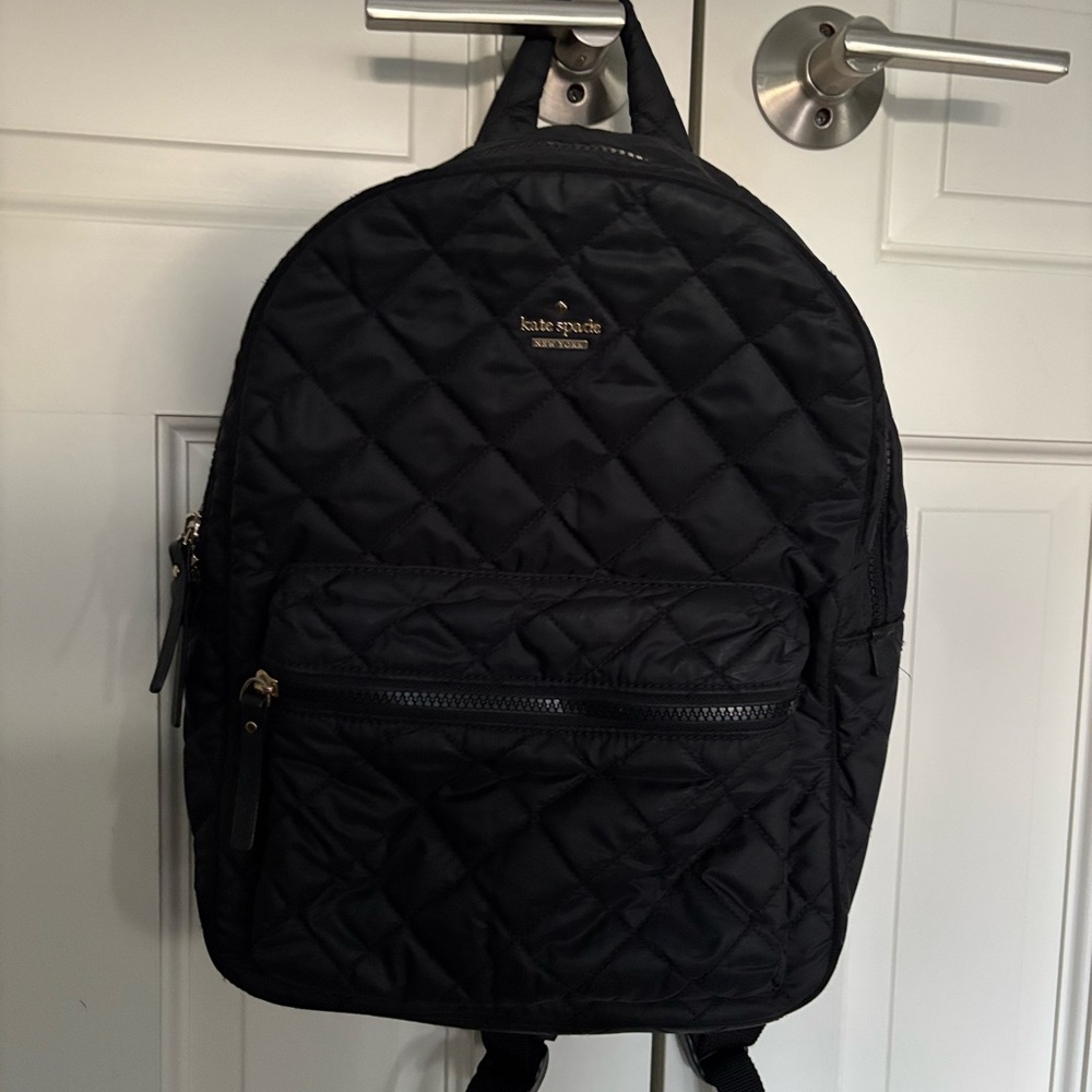 Kate Spade | Quilted Black Backpack